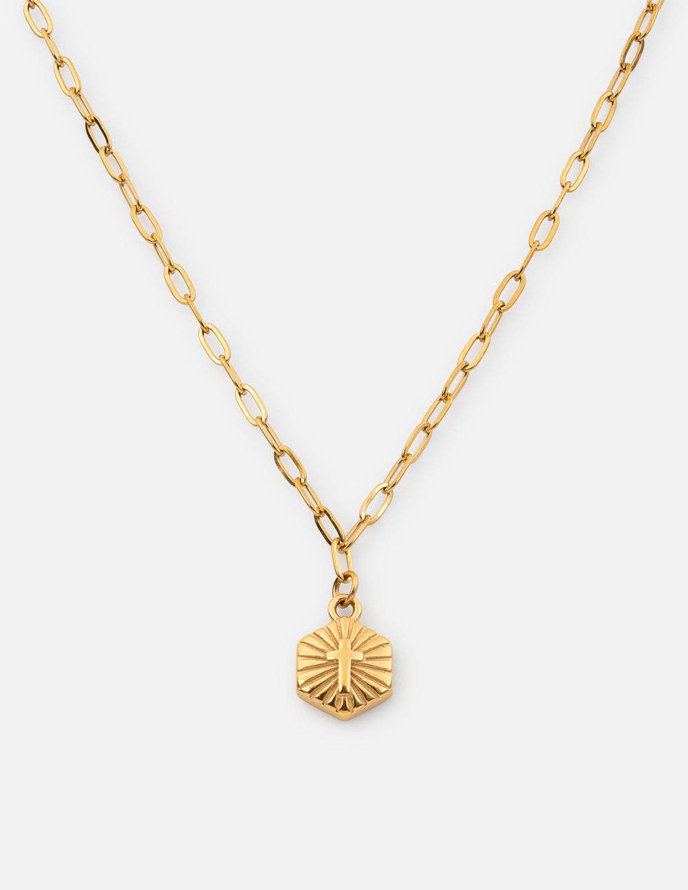 Radiant Cross Necklace