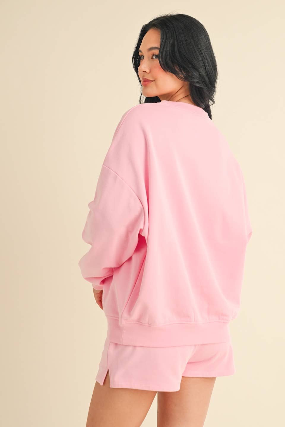 Malibu Athletic Club Crewneck Sweatshirt: Pink