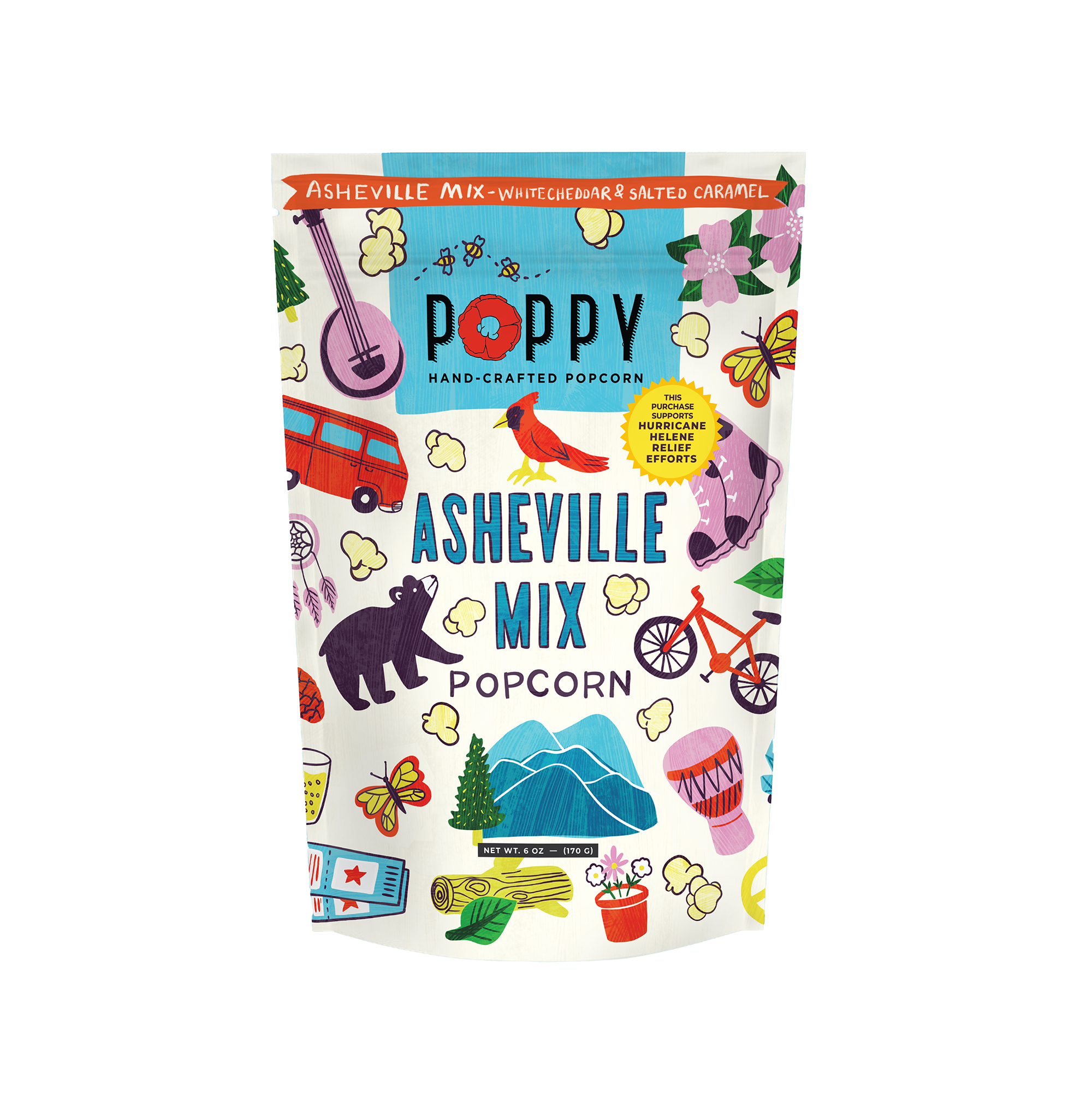 Popcorn Asheville Mix Artist Bag