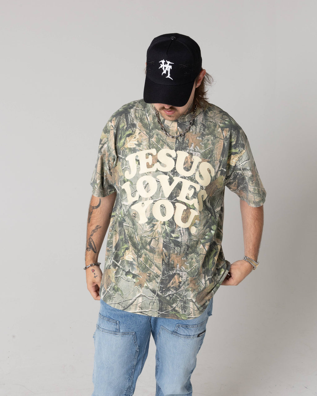 Heavyweight Camo Tee || Oversized